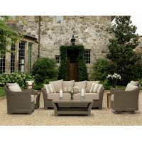 Classy wicker poly rattan outdoor chaise lounge living sofa set patio garden outdoor furniture