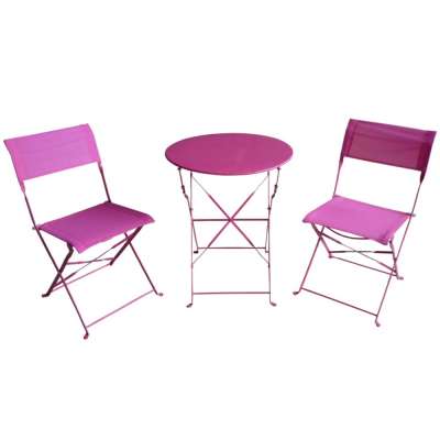 2010 patio metal steel foldable bistro set