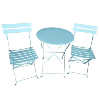 2010 patio metal steel foldable bistro set