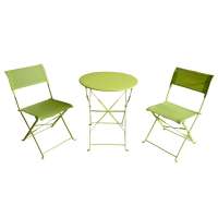 2010 patio metal steel foldable bistro set