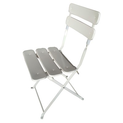 2012 garden metal&wooden bistro folding chair